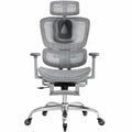 Chaise ergonomique de bureau avec repose-pieds et support lombaire réglable