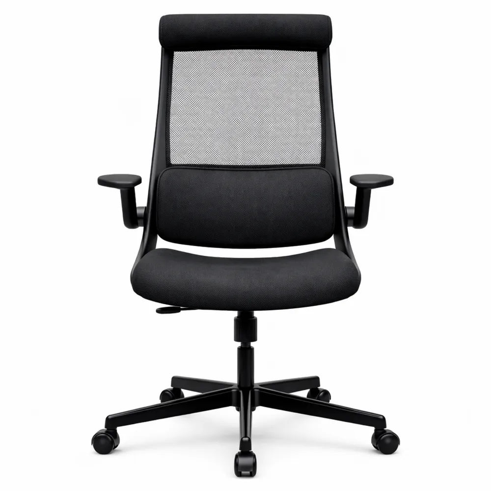 Fauteuil de Bureau Ergonomique avec Support Lombaire et Appui-tête Ajustable