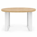 Table à Manger Ronde pour 4 Personnes en Bois Blanc