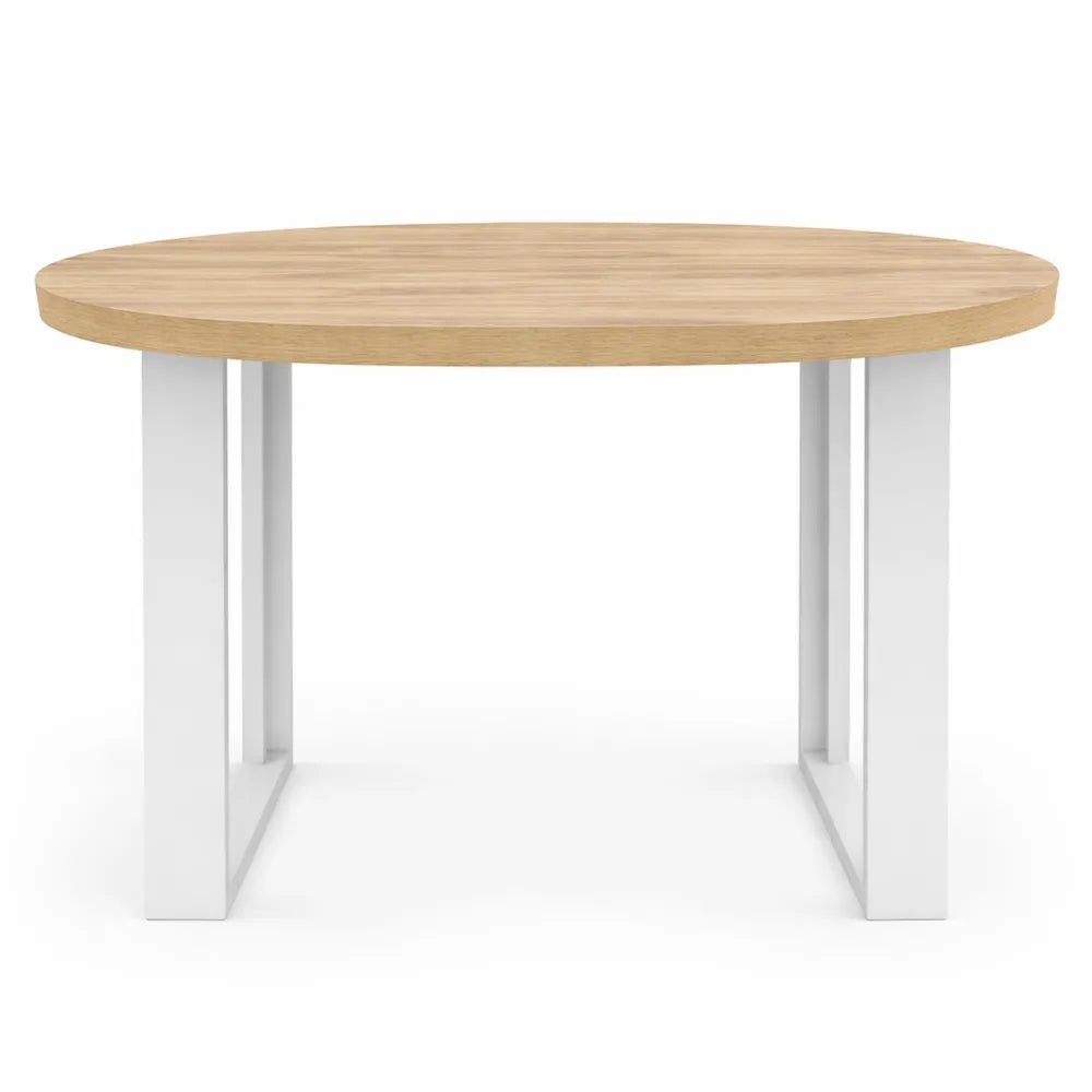 Table à Manger Ronde pour 4 Personnes en Bois Blanc