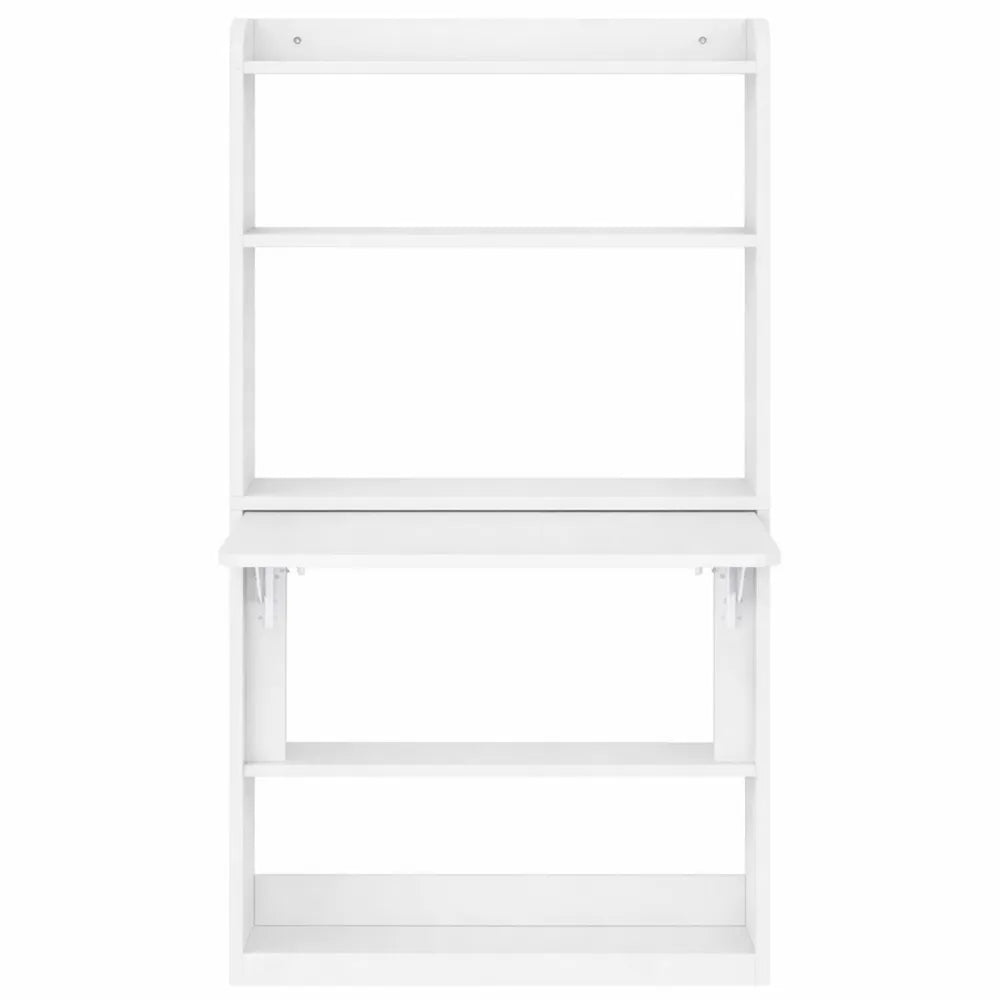 Table de Jeu Multifonctionnelle avec Étagères de Rangement Blanc