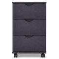 Caisson de Bureau à Tiroirs Noir 33 x 45 x 60 cm