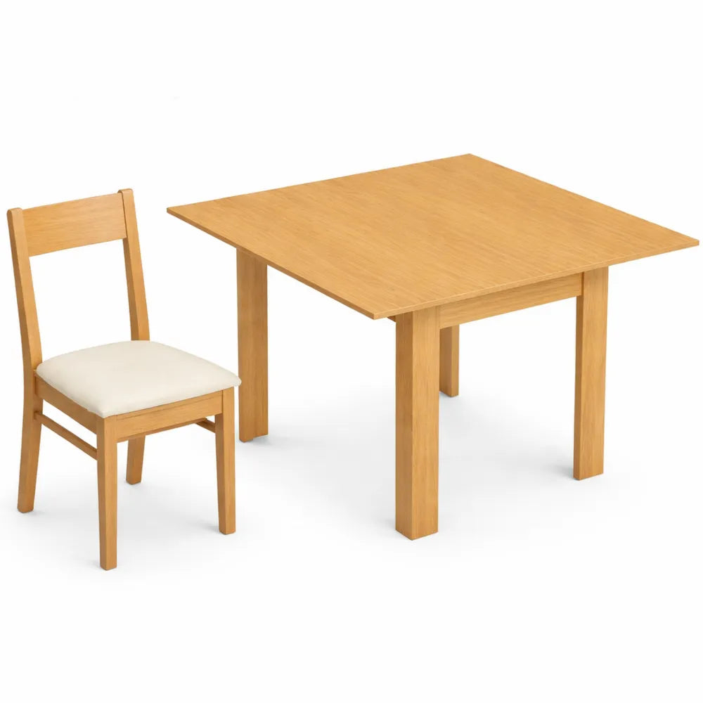 Table à Manger Extensible en Bois pour Petits Espaces, 4 à 6 Personnes