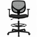 Chaise de bureau ergonomique réglable avec repose-pieds