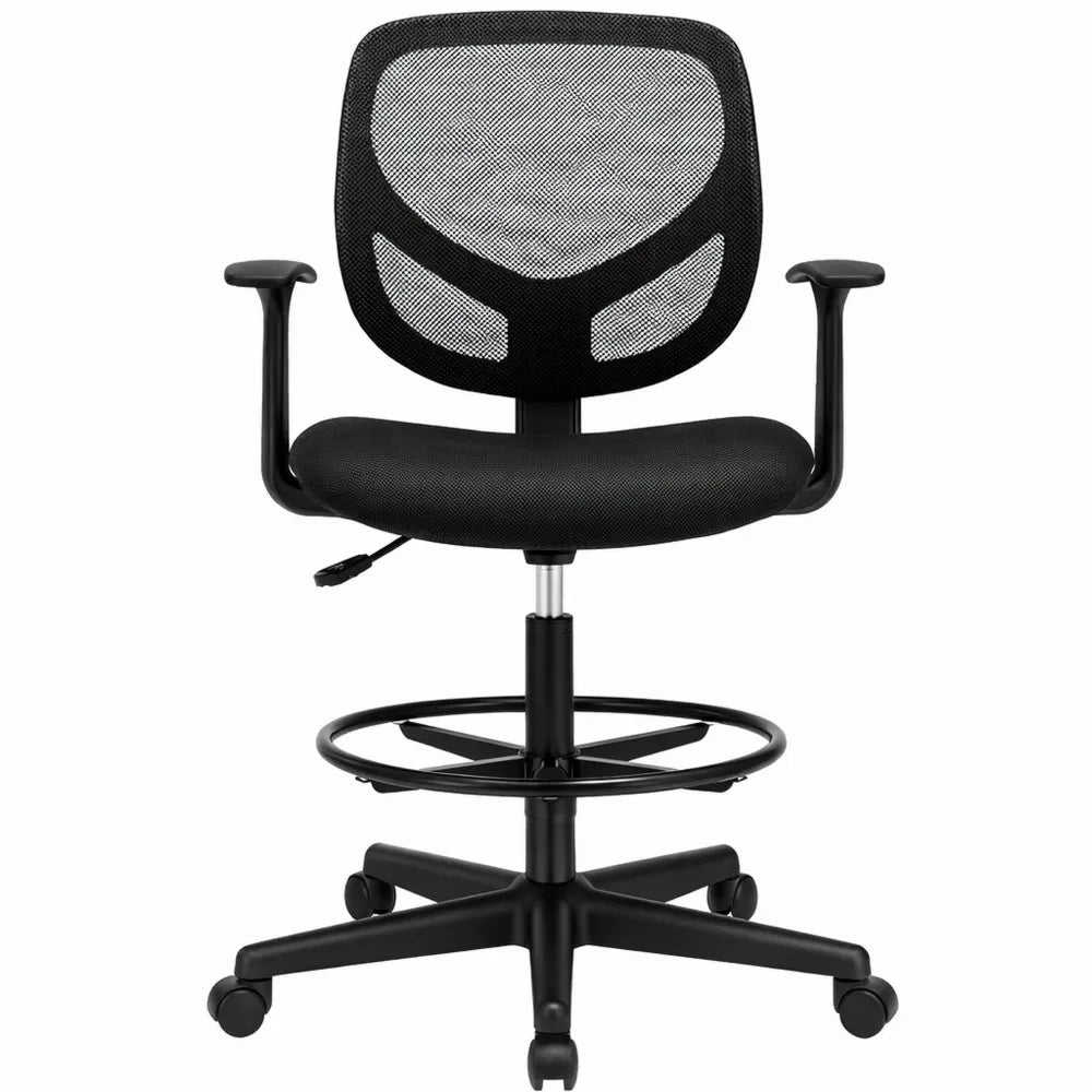 Chaise de bureau ergonomique réglable avec repose-pieds