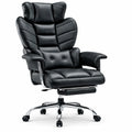 Chaise de bureau ergonomique avec support lombaire et repose-pieds réglable