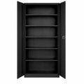 Armoire de bureau métallique avec serrure et étagères réglables
