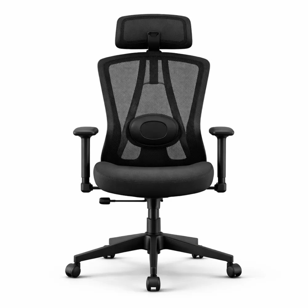 Chaise Ergonomique pour Bureau avec Support Lombaire et Réglages 3D